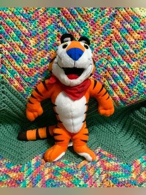 Vintage Tony The Tiger Kelloggs Frosted Flakes Cereal 1991 1993 Plush Animal Toy